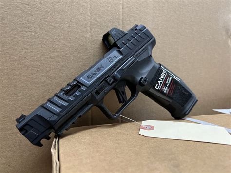 Manufacturer Canik Model SFx Rival Grey Barrel Length 5" Magazine Capacity 18 of Mags Included 2 DISCLAIMERS 30 Standard Shipping via UPS with Tracking and Signature Requirement. . Canik sfx rival with red dot